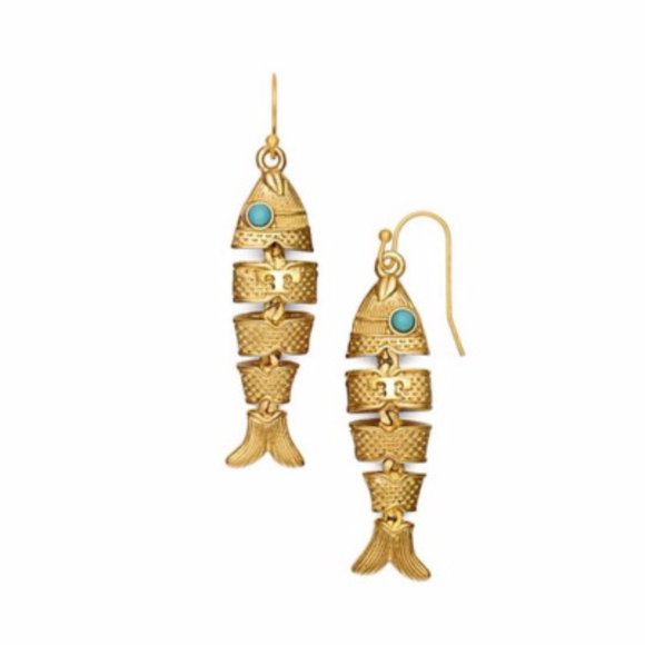 Tory Burch Jewelry - Tory Burch Fish Earrings
